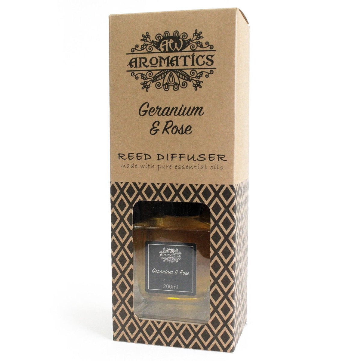 Geranium and Rose Essential Oil Reed Diffuser 200ml – view 3