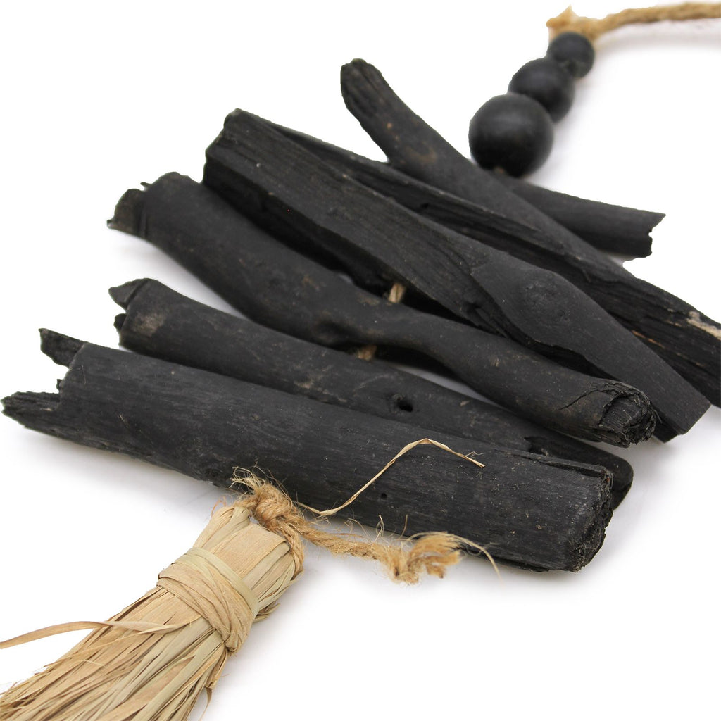 Hanging Driftwood Tassel, 35 x 15 cm – view 2