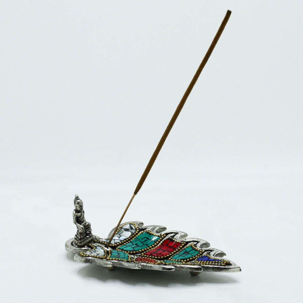 Buddha Leaf Tibetan Incense Holder – view 2