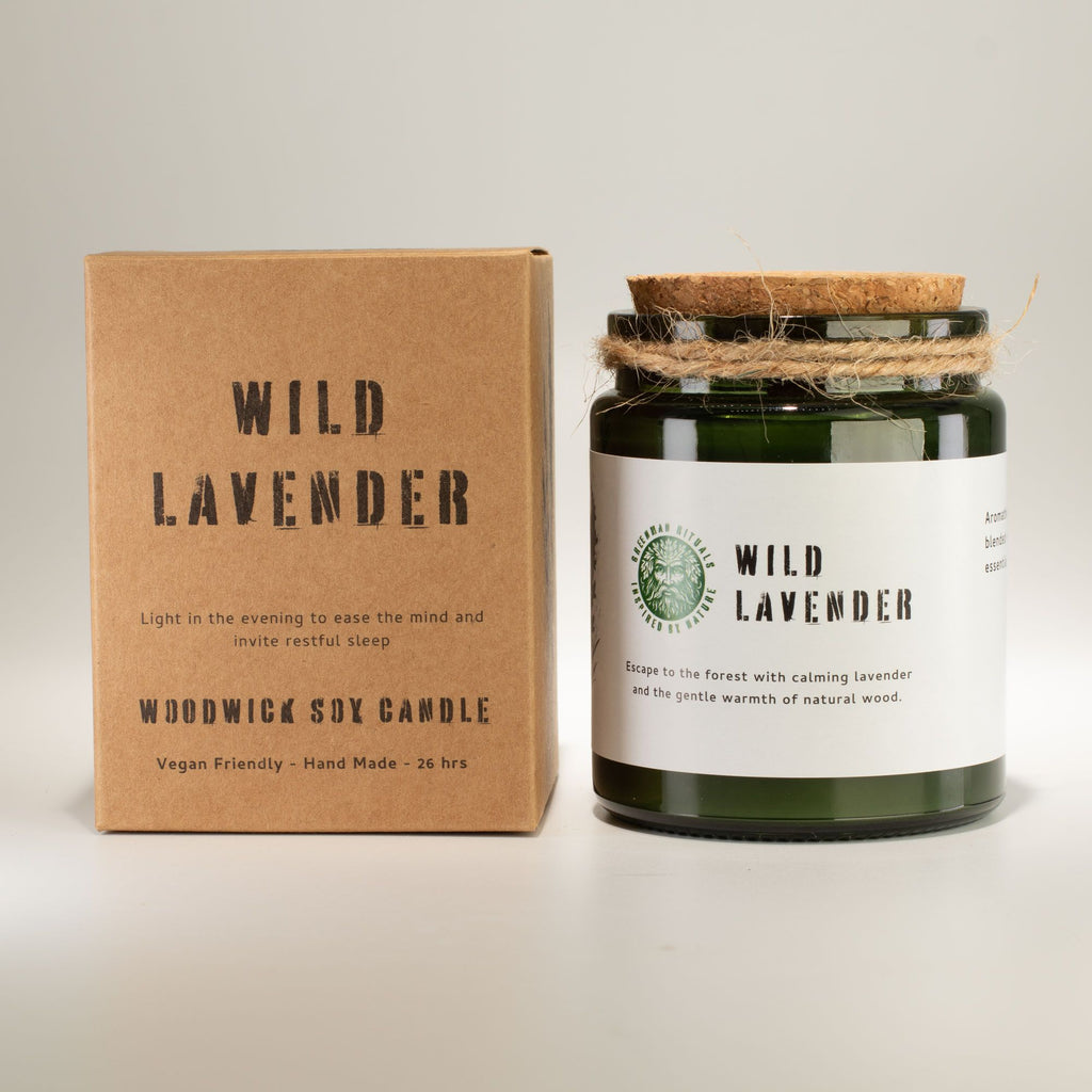 Greenman Woodwick Soy Candle - Wild Lavender – view 2
