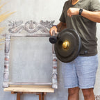 Medium Gong in Black Stand - 35cm – view 4