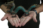 Brass Dragon with Pearl Statue – 27 cm