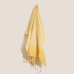 Cotton Pareo Throw - 100x180 cm - Sunny Yellow – view 5