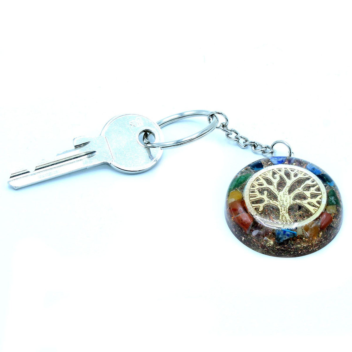 Orgonite Power Keyring - Gemstones Chakra Tree of Life – view 4