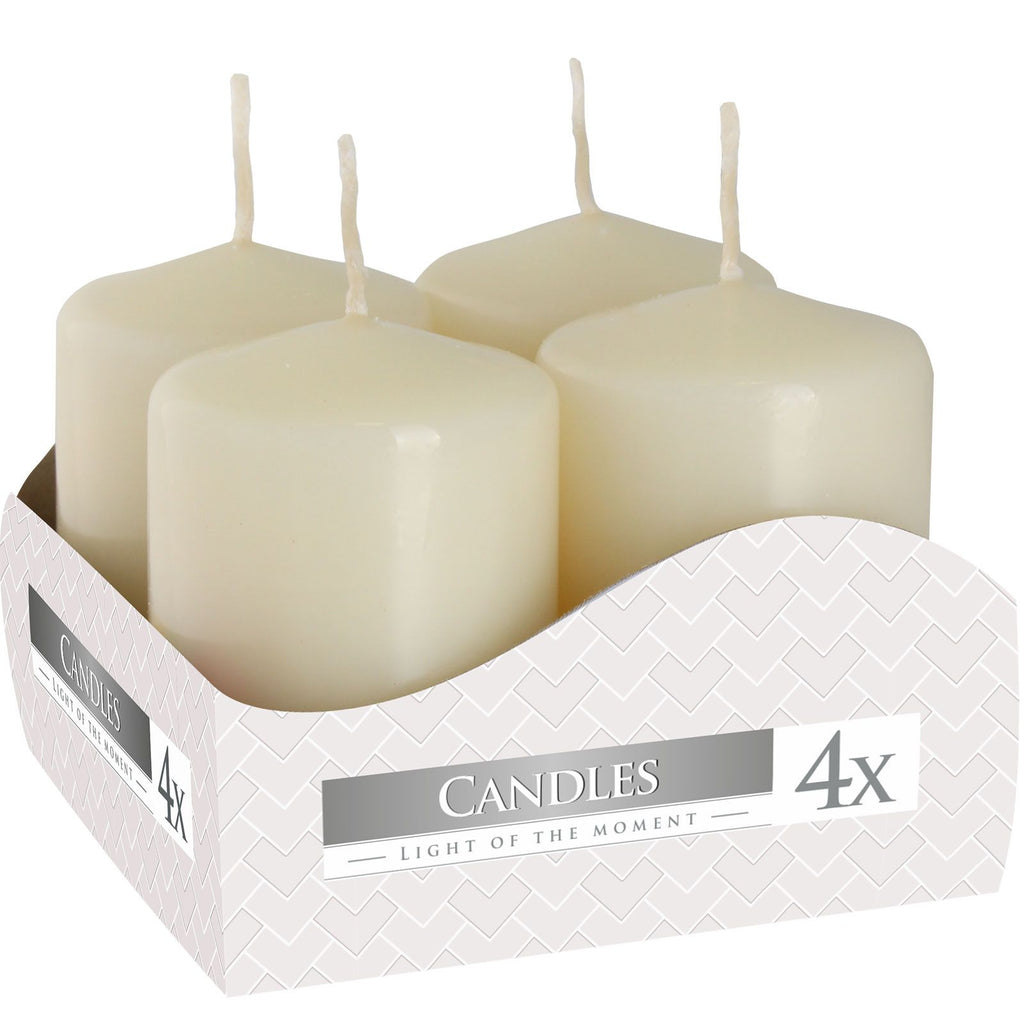Ivory Pillar Candles 40x60mm Set of 4 – view 4