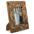 Large Mango Wood Picture Frame, Buddha, Black