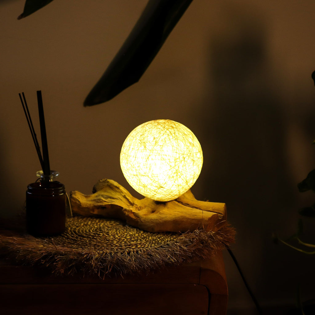 DriftGlow Lamp - Cotton Wrap Cream Shade – view 6