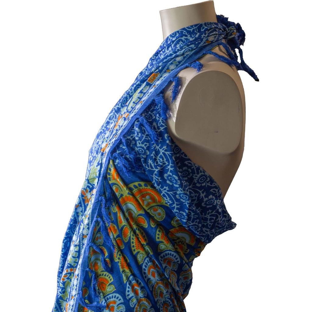 Teal Orange Mandala Sarong – view 5