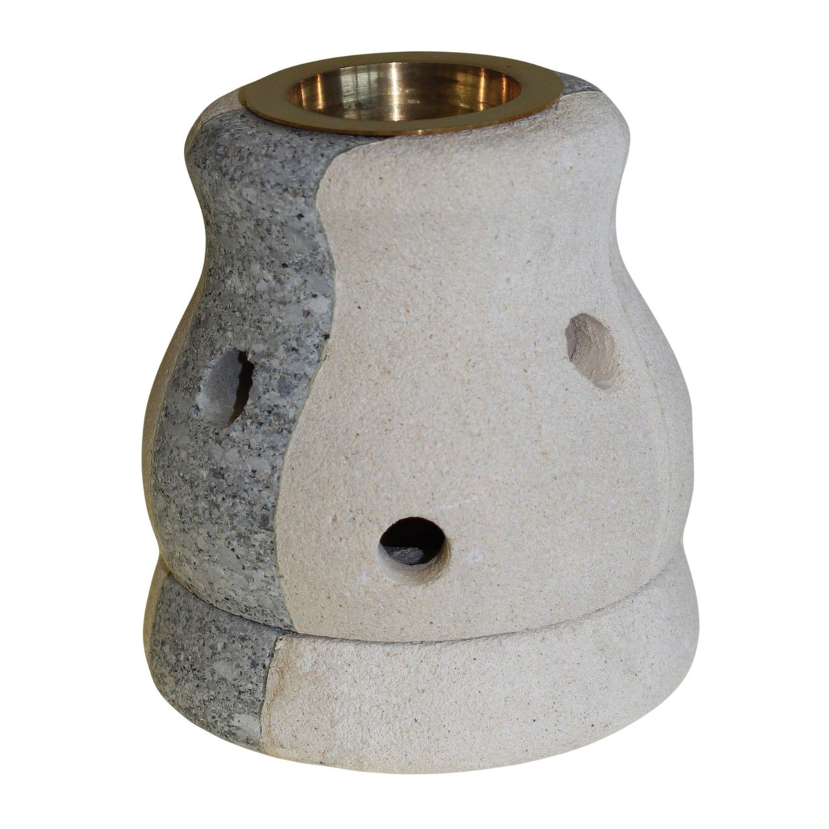 Duftlampe aus geschnitztem Sandstein - Kombi geformt