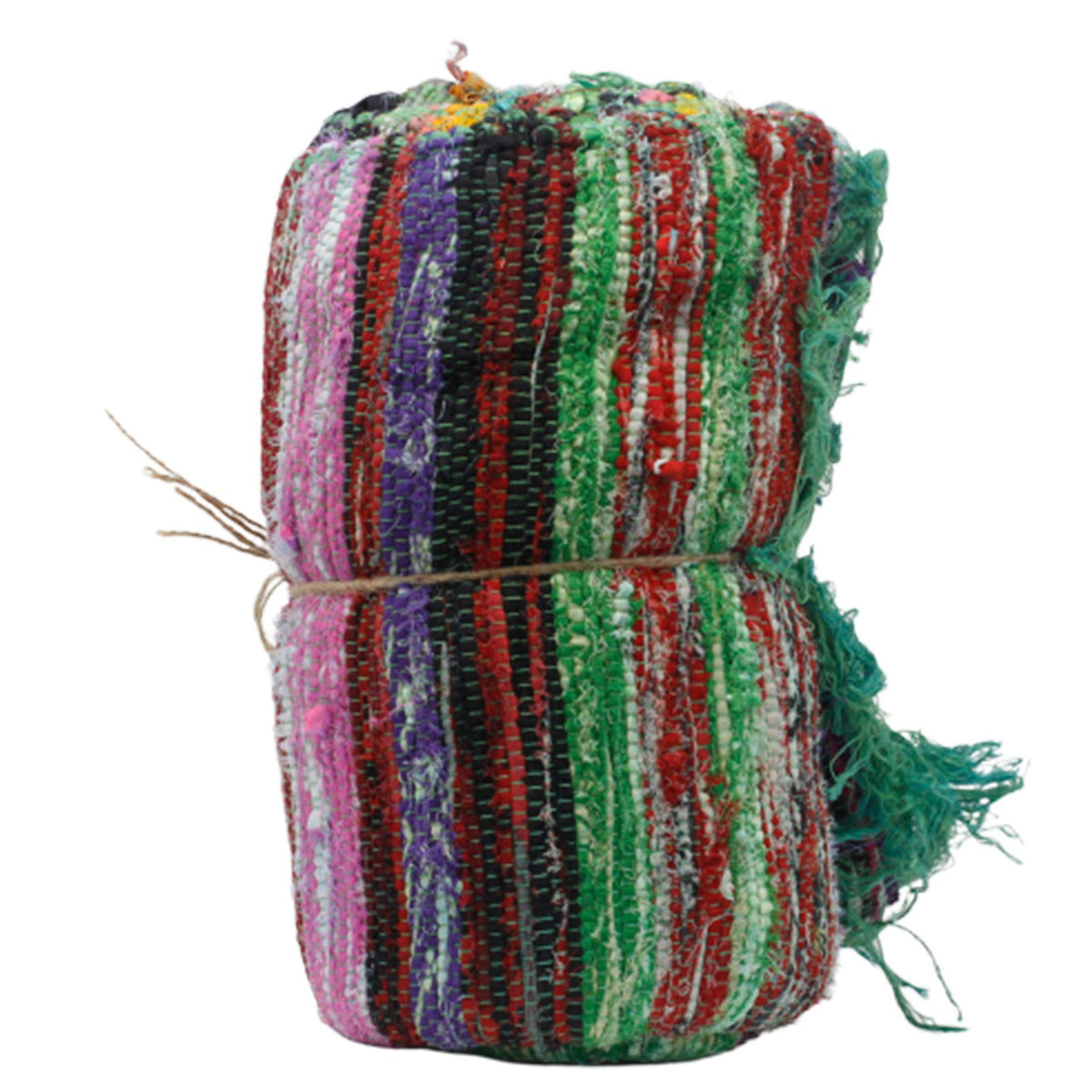 Luxury Rag Rug, Green - 151 x 90cm – view 4