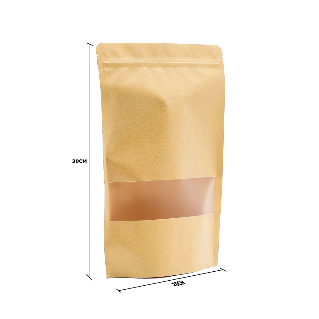 Kraft Window Bags 20x30 cm, Pack of 10