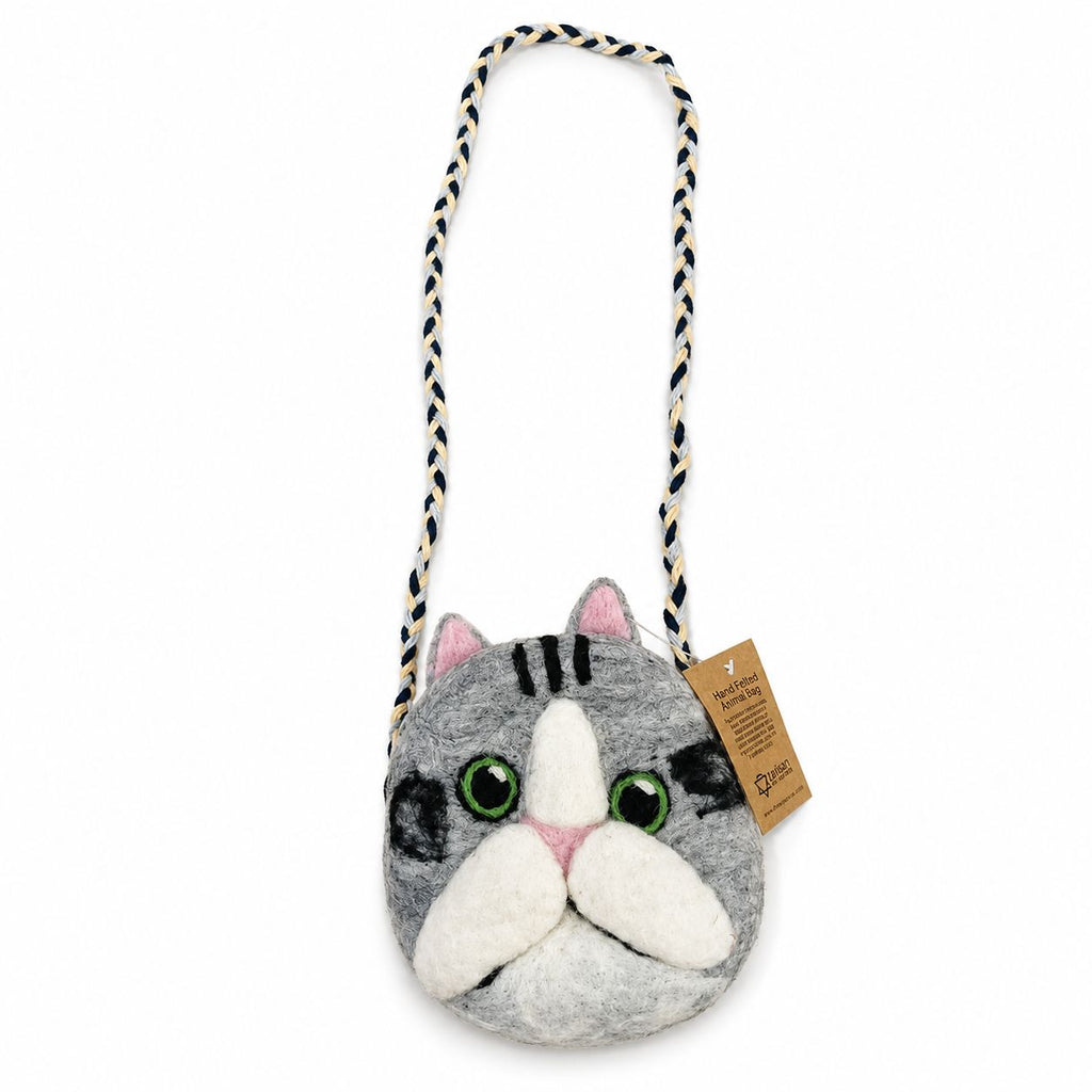 Felted Cat Bag with Braided Strap – view 3