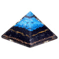 Orgonite Pyramid - Turquoise and Black Tourmaline - 70mm