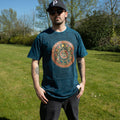 Nomad Sari Stonewashed T-Shirt - Stay Wild Moon Child - Blue - Large