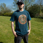 Nomad Sari Stonewashed T-Shirt - Stay Wild Moon Child - Blue - Large