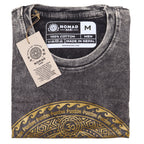 Nomad Sari Stonewashed T-Shirt - Chakra - Dark Grey - Medium