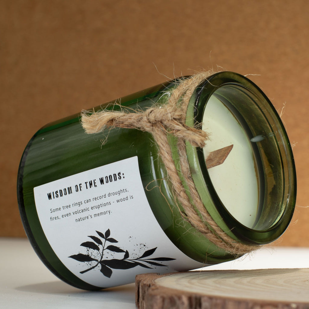 Greenman Woodwick Soy Candle - Sage & Mintwood – view 4