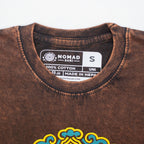 Nomad Sari Stonewashed T-Shirt - Sun & Zodiac - Brown - Small – view 4