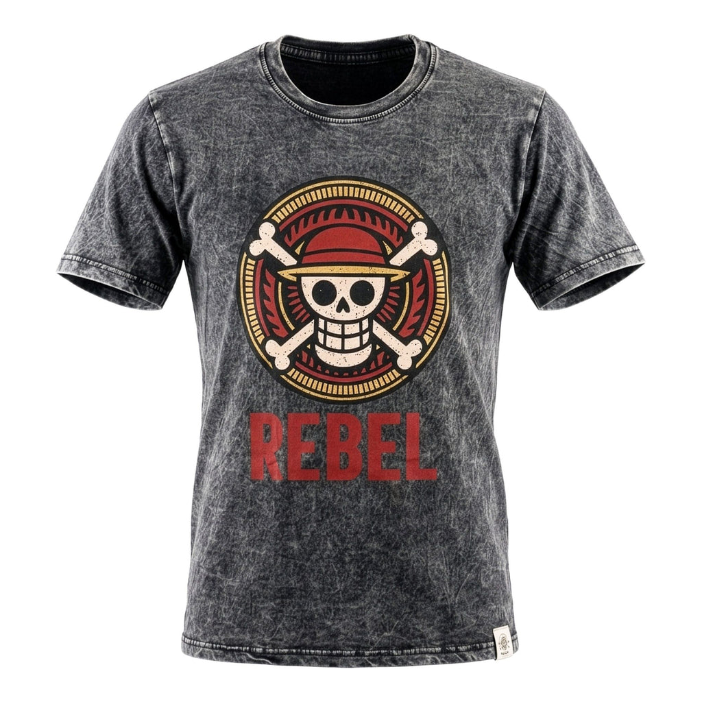 Nomad Sari Stonewashed T-Shirt - Rebel - Charcoal - Medium – view 3