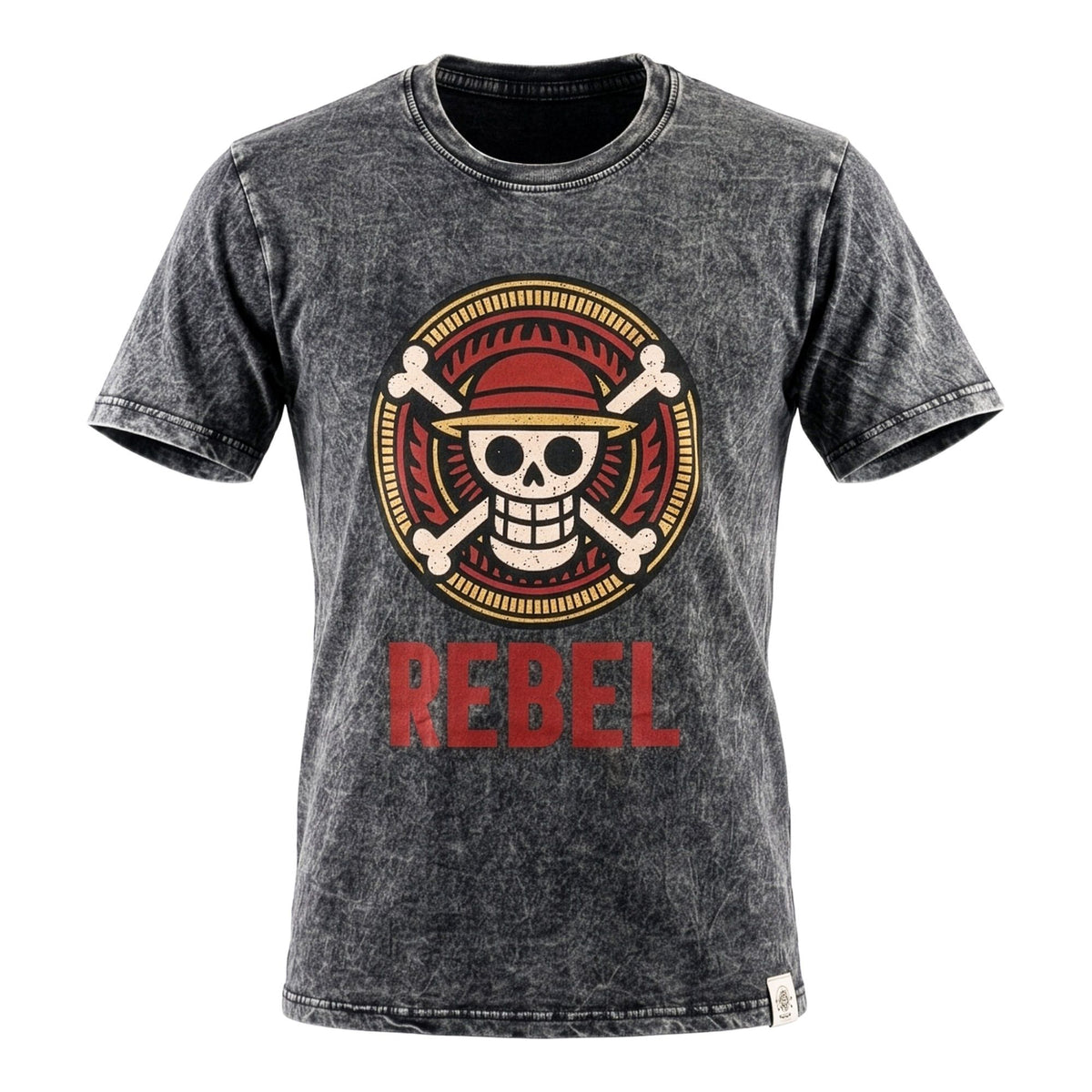Nomad Sari Stonewashed T-Shirt - Rebel - Charcoal - Medium – view 3