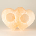 Double Heart Himalayan Salt Candle Holder, 1 kg – view 4