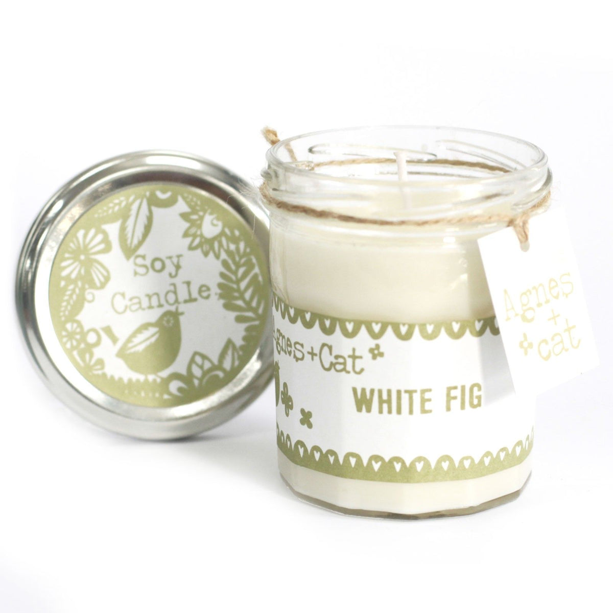 White Fig Soy Wax Jam Jar Candle 220ml