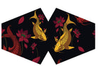 Reusable Fashion Face Covering - Golden Fish Print