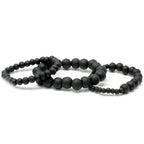 Blackwood Beads Bracelet Set, 3 Pieces
