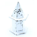 Whitewashed Mango Wood Incense Holder - Pyramid House