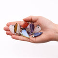 Gemstone Angel Wings Pendants, Set of 12 Assorted