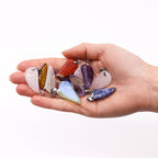Gemstone Angel Wings Pendants, Set of 12 Assorted