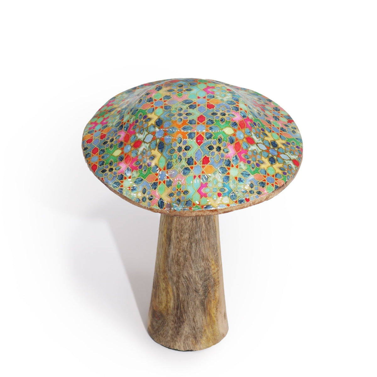 Mediterranean Tile Enamelled Mushroom - Small 10cm – view 5