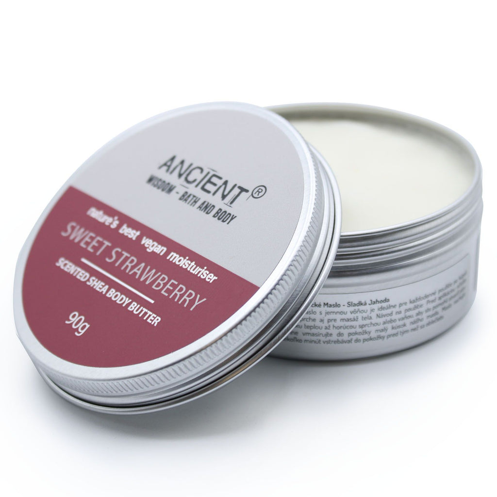 Scented Shea Body Butter 90g - Sweet Strawberry – view 3