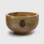 Small Mango Wood Ritual Bowl Cone Holder 11x6cm