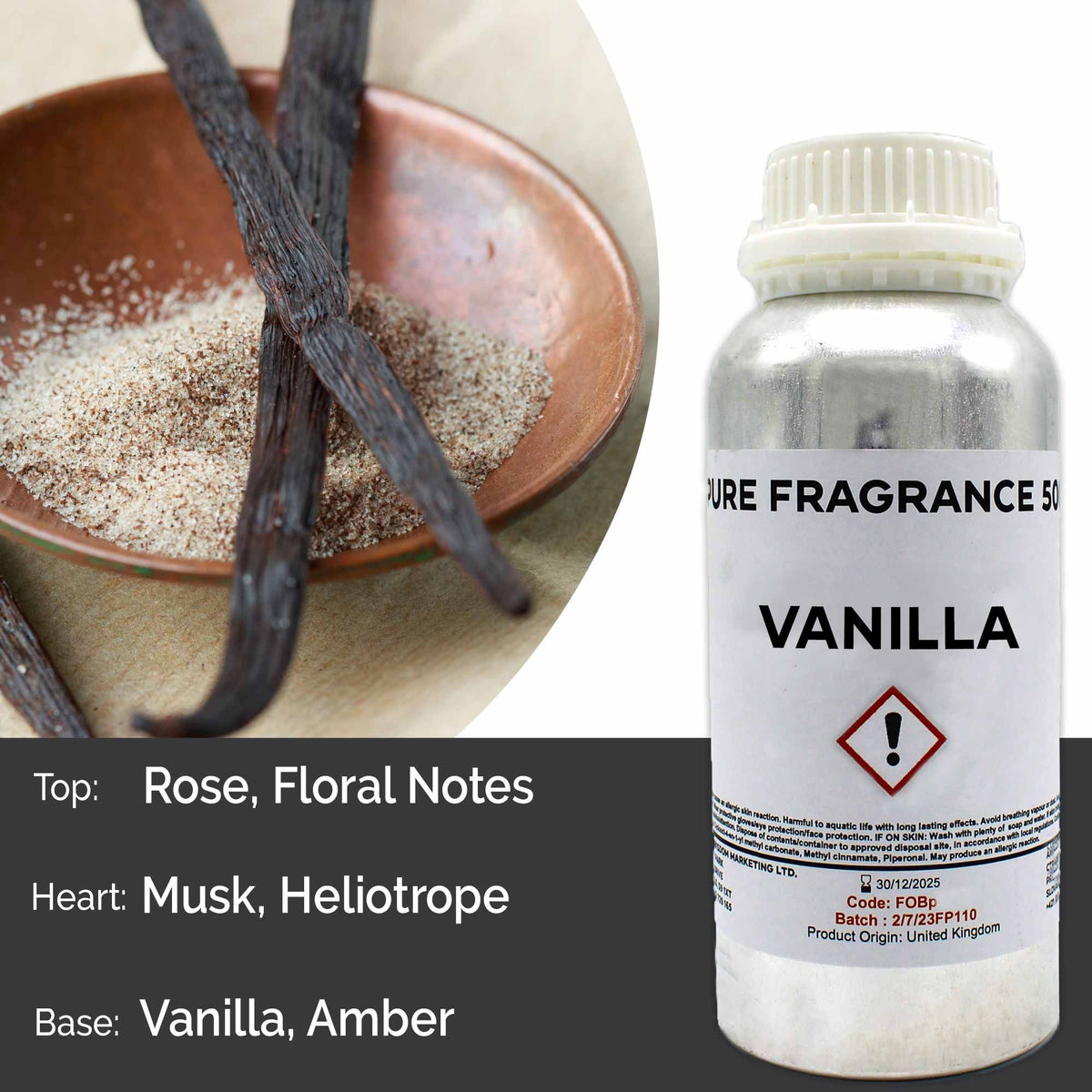 Vanilla Pure Fragrance Oil - 500ml