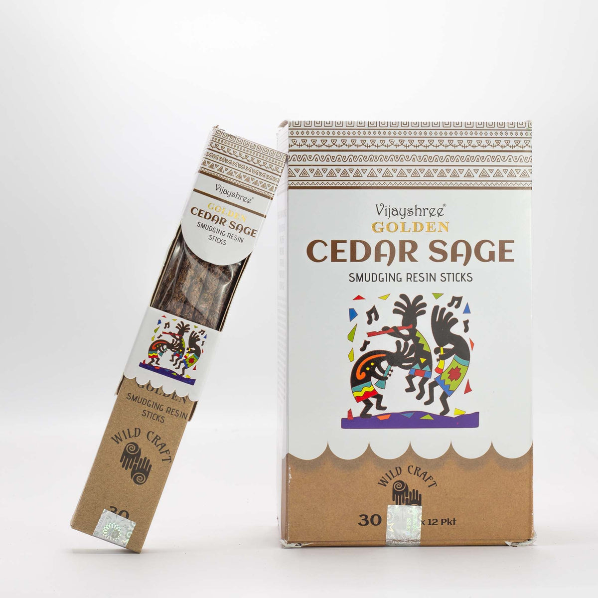 Golden Cedar Sage Smudging Resin Sticks - 30g Pack of 6 – view 4