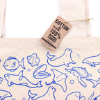 Big Cotton Shopping Bag 38x42cm Forest Life Print – view 5