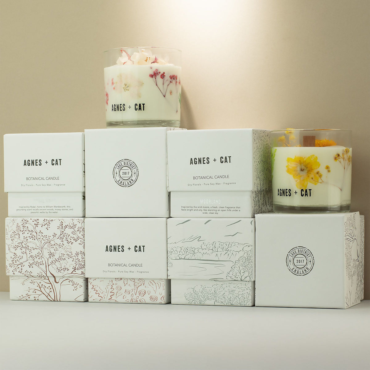 Agnes + Cat Botanical Soy Wax Candle - Moorland – view 4