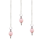 Faceted Gemstone Pendulum - Rose Quartz – view 3