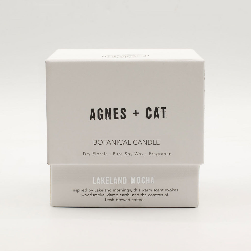Agnes + Cat Botanical Soy Wax Candle - Lakeland Mocha – view 6