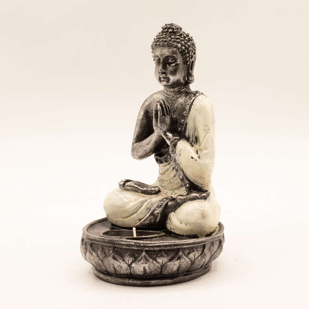 White Buddha Candle Holder - Medium – view 2