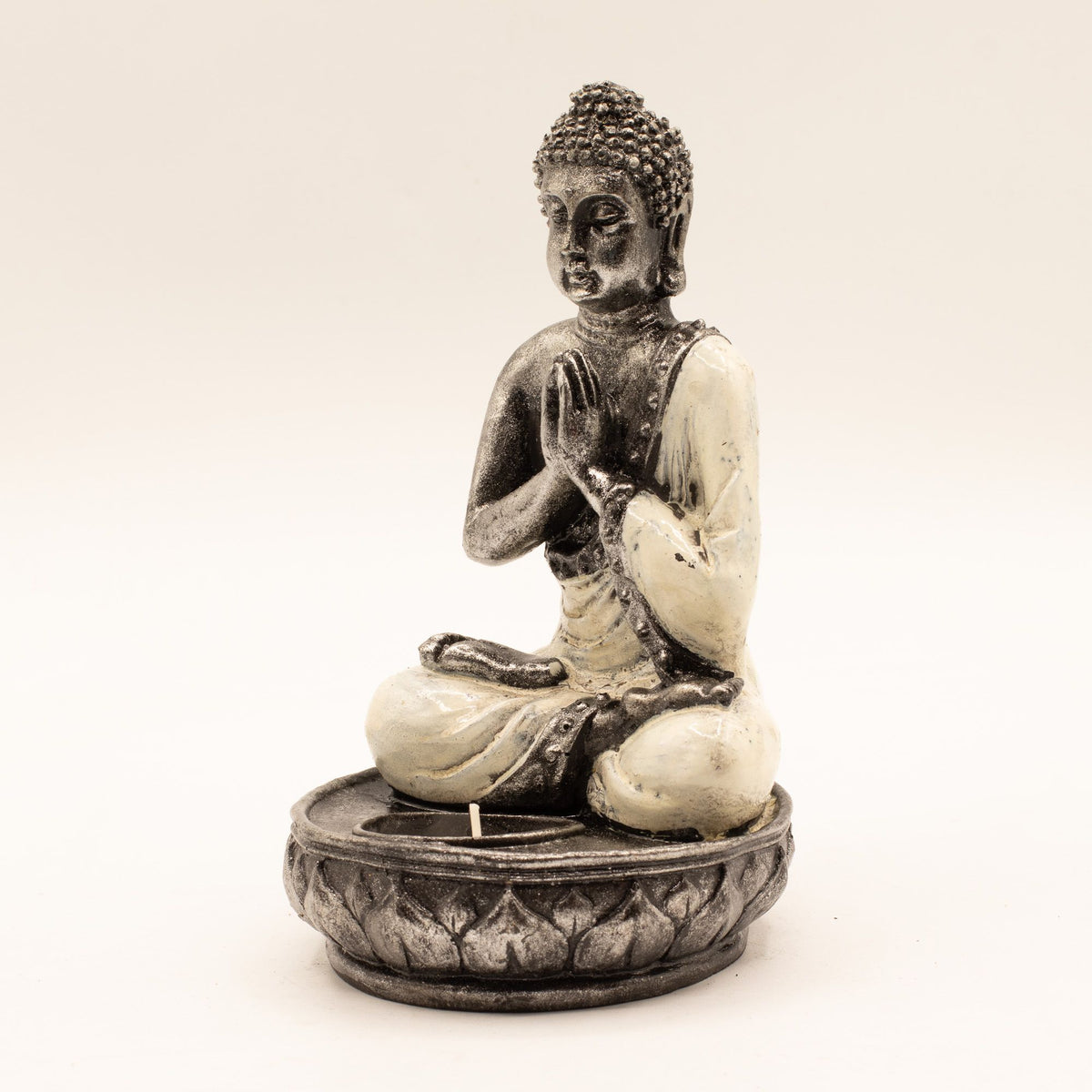 White Buddha Candle Holder - Medium – view 2
