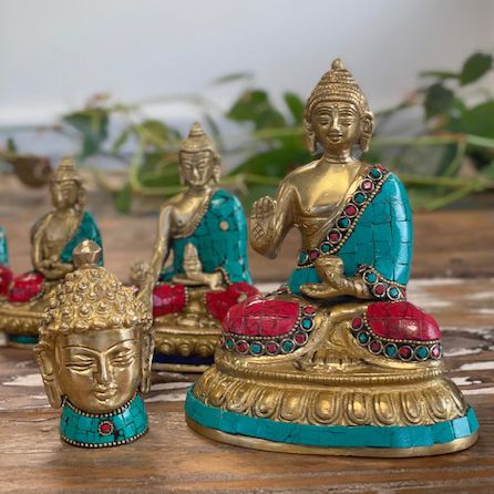 Brass Buddha Figure - Medium Head - 8 cm – view 6
