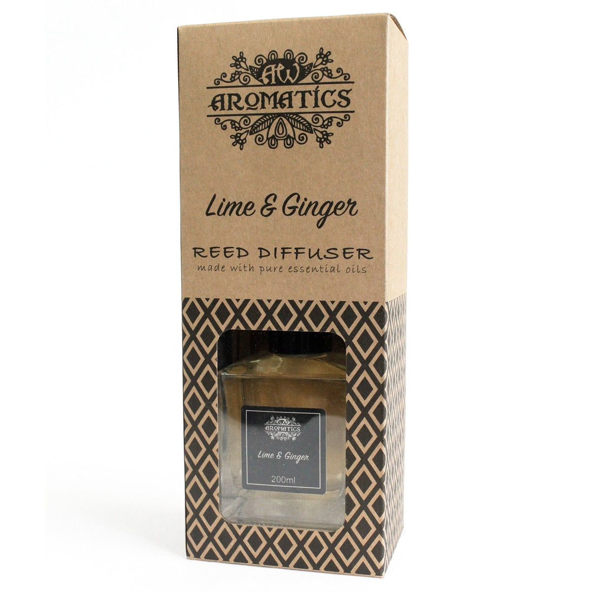 Lime & Ginger Essential Oil Reed Diffuser 200ml – view 2