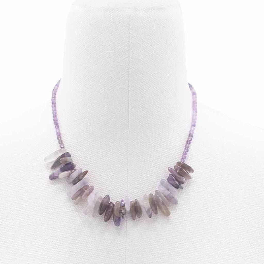 Amethyst Longstone Gemstone Necklace