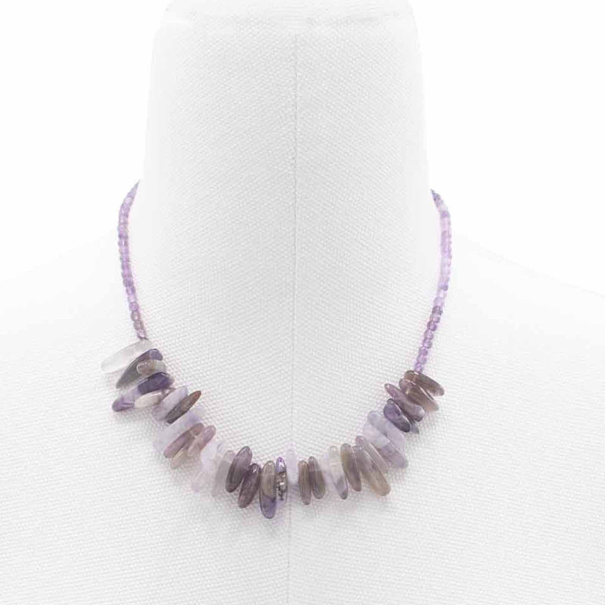 Amethyst Longstone Gemstone Necklace