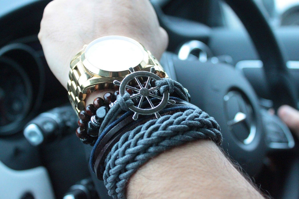 Men's Bracelet Set - Dark & Handsome, 4 Pieces – view 8