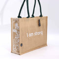 Hop Hare Jute Bag - I am Strong
