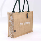 Hop Hare Jute Bag - I am Strong