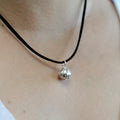 Silver Angel Bell Necklace - Prosperity - 16mm